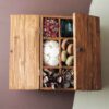 Traditional Wooden Nut Organizer Box – Multi-Compartment Storage for Serving (3)