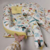 Baby Anti-Roll Nest – Animal Design & Organic Cotton - Full Set with Pillow (2)