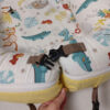 Baby Anti-Roll Nest – Animal Design & Organic Cotton - Full Set with Pillow (5)
