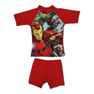 Baby Boys’ Marvel Swim Set – Bold & Comfortable in Red