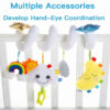 Baby Crib Mobile – Stimulate & Soothe Your Baby with Cloud & Moon Design (6)