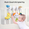 Baby Crib Mobile – Stimulate & Soothe Your Baby with Cloud & Moon Design (9)