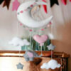 Baby Mobile – Perfect Nursery Decor for Infants with Elephant & Moon Design (6)