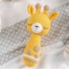 Charming Knitted Giraffe Baby Rattle – Safe, Soft & Cuddly Perfect for Infants (3)
