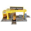 Construction Vehicle Parking Playset – Building Site Toy Kit with Plastic Construction Trucks (4)