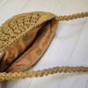 Coral Handwoven Raffia Bag – Elegant Semi-Circle Tote with Textured Design (4)