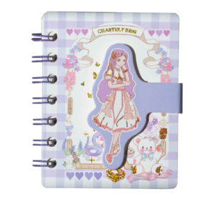 Cute Purple Fantasy Girl-Themed Notebook – 80 Sheets in Compact Size C7