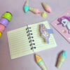 Cute Purple Fantasy Girl-Themed Notebook - 80 Sheets in Compact Size C7 (3)