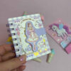 Cute Purple Fantasy Girl-Themed Notebook - 80 Sheets in Compact Size C7 (4)