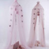 Decorative Bed Canopy – Simple and Beautiful Net Design with Pom-Pom Touches (3)