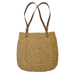 Eco-Friendly Raffia Beach Bag – Lightweight Handwoven Summer Tote