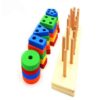 Educational Wooden Toy – Montessori Colorful Shapes Suitable for Kids (1)