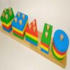 Educational Wooden Toy – Montessori Colorful Shapes Suitable for Kids (2)