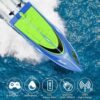 Fast Waterproof Blue-Green RC Boat with 2.4 GHz Remote Control – Perfect Gift for Kids (2)