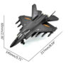 Fighter Plane Toy – Durable Collectible with LED Lights and Jet Sound for Kids (4)