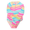 Girls’ Long-Sleeve Rainbow Swimsuit – Perfect for Sunny Days (1)