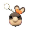 Handmade Crochet Keychain – Bunny Design Accessory for Keys and Bags (2)