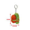Handmade Crochet Keychain – Hug Shape Design Perfect for Keys & Daily Carry (1)