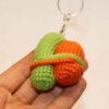 Handmade Crochet Keychain – Hug Shape Design Perfect for Keys & Daily Carry (5)