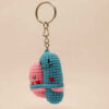 Handmade Crochet Keychain – Hug Shape Design Perfect for Keys & Daily Carry (6)