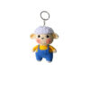 Handmade Crochet Keychain – Sheep Animal Shape Cute Yarn Accessory for Bags and Presents (2)