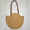Handmade Crochet Raffia Summer Bag – Spacious Beach Shoulder Tote with Leather-Look Handles (4)