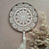 Handmade Knitted Wall Hanging – Dream Catcher Style for Home Decor (2)