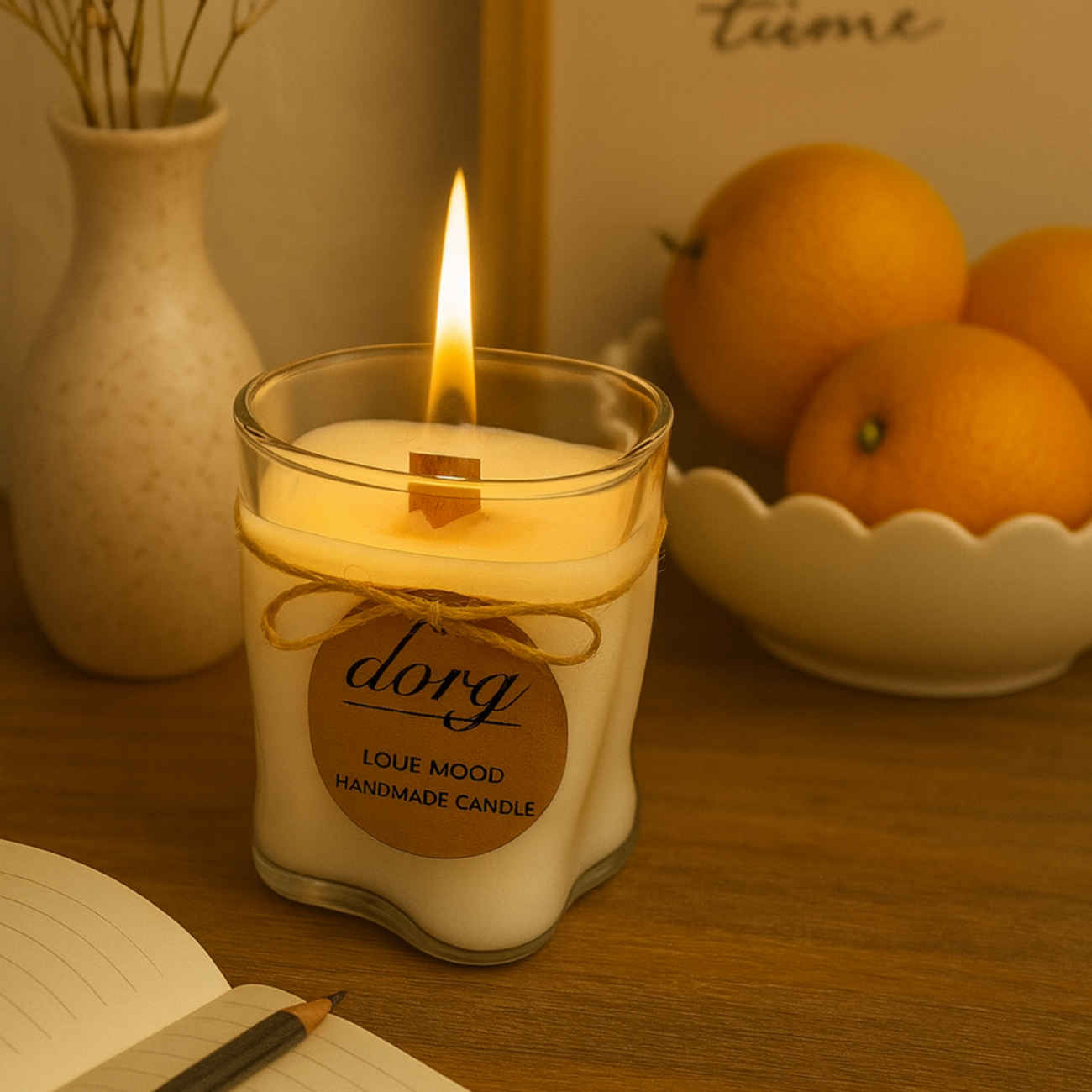 Handmade Lavender Blossom Jar Candle – Relaxing Floral Scent