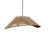 Handmade Macrame Spiral Pendant Light – Decorative Woven Ceiling Lamp with Metal Frame