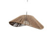 Handmade Macrame Spiral Pendant Light – Decorative Woven Ceiling Lamp with Metal Frame (2)