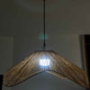 Handwoven Raffia Pendant Light – Modern Deformed Design Ceiling Lamp (3)