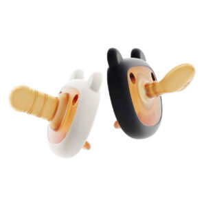 He or She Silicone Teddy Bear Pacifiers – (Set of 2)