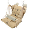 LI Baby Swing – Teddy Bear Design Soft Cotton Infant Hammock with Safety Belt & Adjustable Recline (5)