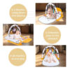 Lion Theme Baby Activity Mat with Hanging Toys and Sound (1)