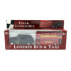 London Bus & Taxi Die-Cast Model Set – Classic UK Vehicle Collection - 2 Pieces (2)