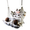 Lovely Cow Pattern Relax Baby and Toddler Swing in White Color - Comfortable and Durable