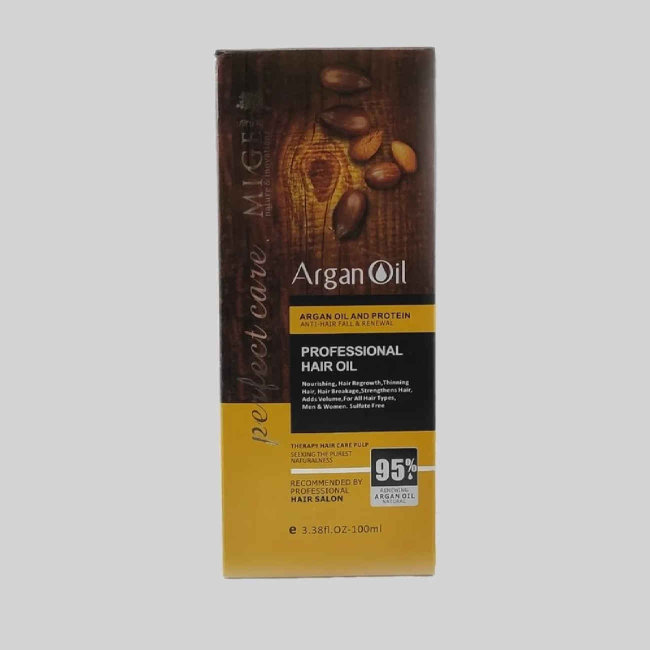 Mige Professional Argan Oil – Pure Moroccan Lightweight & Fast Absorbing 100ml