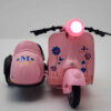 NabSell Vespa Sidecar Toy – Red Die-Cast Musical Scooter with Lights & Blue Floral Design (1)