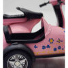 NabSell Vespa Sidecar Toy – Red Die-Cast Musical Scooter with Lights & Blue Floral Design (3)