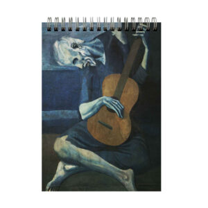 Page Guitar Drawing Notebook – Inspired by Picasso’s Iconic Guitar Style