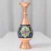 Pardaz Decorative Copper Vase – Artisan Handcrafted with Persian Minakari Enamel, Perfect for Tabletops and Shelves (2)
