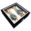 Pardaz Decorative Copper Vase – Stunning Handcrafted Piece with Persian Minakari Enamel, Set of 2 (4)