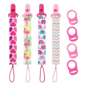 Pico Clip Baby Pacifier Strap – Safe, Durable & Easy to Attach Pack of 8