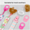 Pico Clip Baby Pacifier Strap – Safe, Durable & Easy to Attach Pack of 8 (6)