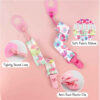 Pico Clip Baby Pacifier Strap – Safe, Durable & Easy to Attach Pack of 8 (7)