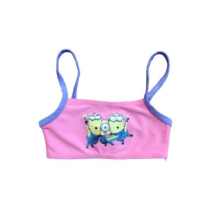 Pink Girls’ Dress with 3 Minions Design – Adorable and Comfortable for Babies up to 30 Months