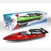Red Remote-Controlled Toy Boat for Kids – Waterproof Design with Charger & Easy Steering (2)