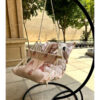 Relaxy-Style Baby Swing – Soft Microfiber & Solid Wood for Gentle Play and Napping (2)