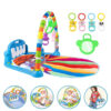 Safe and Soft Animal Print Baby Mat with Piano and Rattles (4)