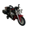 Scale Red Die-Cast Pull-Back Motorcycle Toy with Lights & Sound -116 (2)